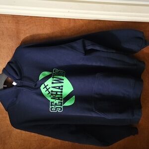 Seahawks Navy Blue Hoodie